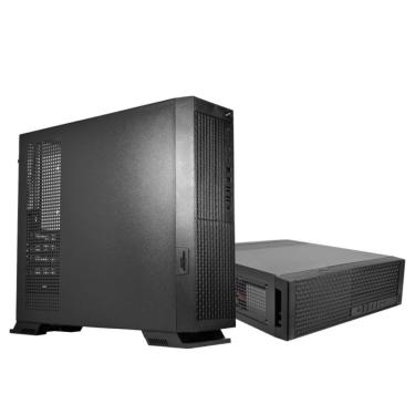 Imagem de Gabinete para Computador GM 03Y4 Slim Micro ATX e ITX Aço com Fonte PB200DNA Preto