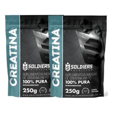 Imagem de Kit 2 Creatinas Monohidratada 250g Soldiers Nutrition-Unissex