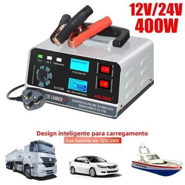 Imagem de Carregador De Bateria Inteligente 400W 40A Para Carro, Caminhão, Barco