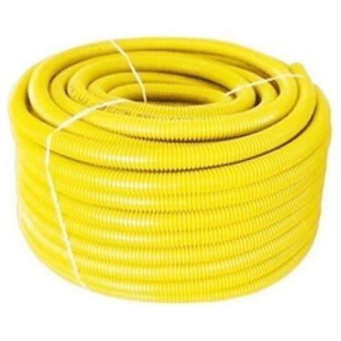 Imagem de 50 Metros Eletro Duto Conduíte Corrugado 3/4 Amarelo - Higipack