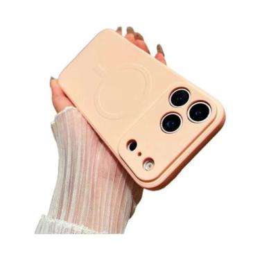 Imagem de Capa De Silicone Líquido Fosco Com Carregamento Sem Fio Magsafe Para i