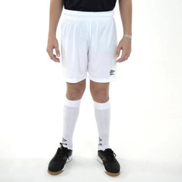 Imagem de Calção Infantil Umbro Legacy, Branco, 14A