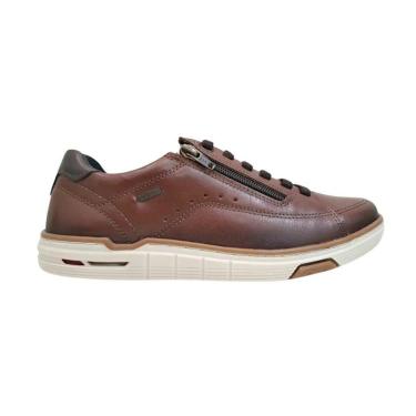 Imagem de Sapatenis Pegada Couro Ziper Conforto Casual-Masculino