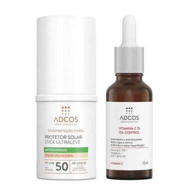 Imagem de Adcos Dermocosméticos Kit - Sérum Facial + Protetor Solar Antioleosida