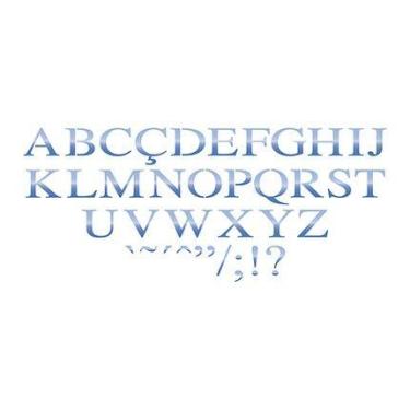 Imagem de Stencil Pintura Simples Alfabeto 42X17 STG-051 - Litoarte