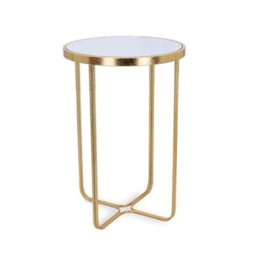 Imagem de Mesa Em Metal Dourado 18945 61x40,5cm Mart