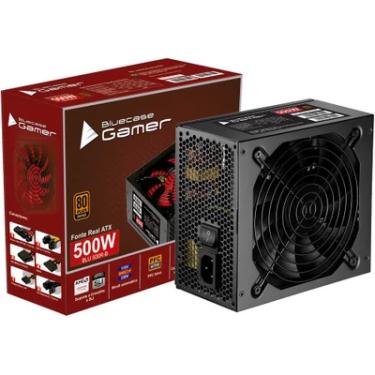 Imagem de Fonte Bluecase ATX, 500W, 80 Plus Bronze, PFC Ativo, Com Ventilador, BLU500R-B