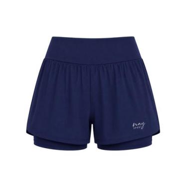 Imagem de Shorts Run Nay Sport SH31 Feminino Com Bolso Interno Dry Poliamida T. 