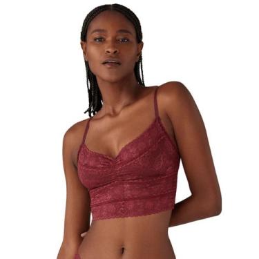 Imagem de Top sem bojo em Laise com renda Liebe ., P, Merlot