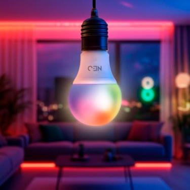 Imagem de Lâmpada Smart LED 10W E27 Dimerizável RGB Colorida Compatível com Alexa e Google Home Controle por Voz Wi-Fi Casa Inteligente 810 Lúmens 2700K-6500K
