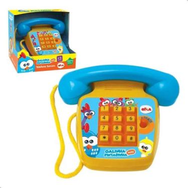 Imagem de Telefone sonoro galinha pintadinha mini