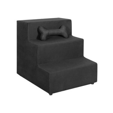 Imagem de Escadas Escadinha para Pet 3 Degraus Gato e Cachorro SMF Decor Cor:Pre