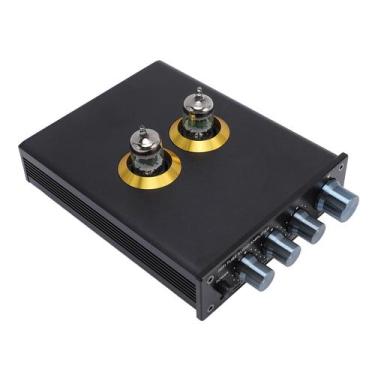Imagem de Pré-amplificador a Válvulas XUMIUZIY 5x Ganho Hi-Fi EQ Estéreo Preto
