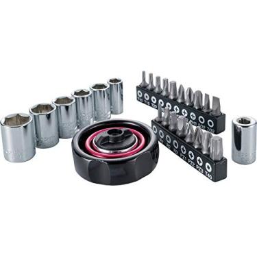 Imagem de CRAFTSMAN Conjunto de soquete com catraca de palma, SAE/métrico, chave de 0,6 mm, 26 peças (CMMT12004)