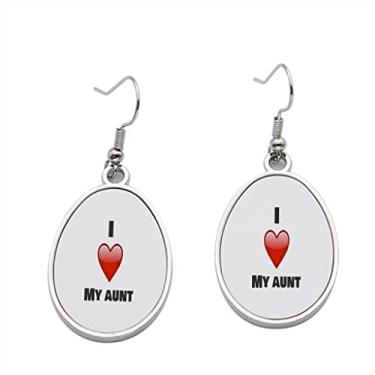 Imagem de Brinco I Love My Aunt - Brincos com pingente para meninas - Presente de festa de aniversário dos namorados