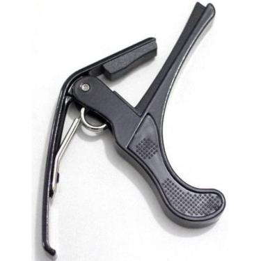 Imagem de Capotraste Abraçadeira Violão Guitarra Dolphin Metal Preto