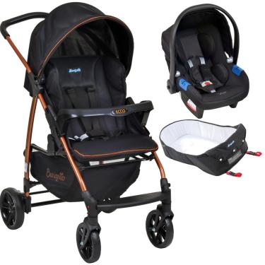 Imagem de Carrinho Moises e Bebe Conforto Burigotto Ecco Preto Bronze