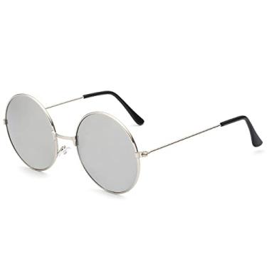 Imagem de Óculos de sol de pilotos redondos femininos para mulheres vintage prata ouro preto moldura masculina óculos de sol masculino feminino retrô, redondo, não 22, china