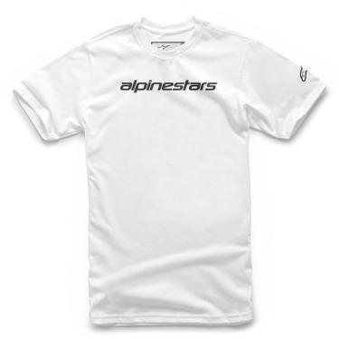 Imagem de Camiseta Alpinestars Linear Wordmark Branco Preto