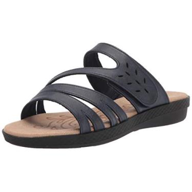 Imagem de Easy Street Sandália feminina sem cadarço, Azul marino, 11 X-Wide