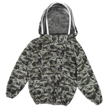 Imagem de Jaqueta de apicultura, terno de abelha dobrável, mordidas anti-mosquito com zíper duplo para trabalho de apicultura anti-ácaro pesca ao ar livre