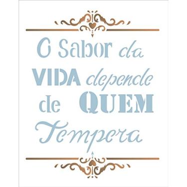 Imagem de Stencil de Acetato para Pintura OPA Simples 20 x 25 cm - 2186 O saber da Vida