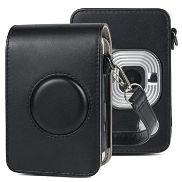 Imagem de Yunchao Acessórios para câmeras Câmera de corpo inteiro Retro PU couro de couro PU com alça para fujifilm mini liplay Sacos de câmera