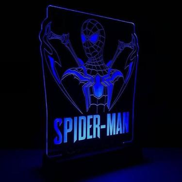 Imagem de Abajur Luminária Homem Aranha Longe De Casa Spiderman - Tecnotronics