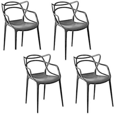 Imagem de Kit com 4 Cadeiras Allegra Master Preta