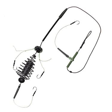 Imagem de Anzóis de pesca 30-80g carpa isca de pesca isca de linha de gaiola Alto carbono aço alimentador de metal gancho afundando acessórios de isca artificiais Acessórios de pesca (Model Number : 50g)