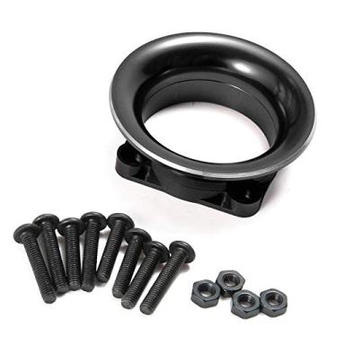 Imagem de Kit de capa de ventilador de metal canal de entrada de ar para 1/10 RC Sakura D4 Drift modelo de carro de corrida, preto