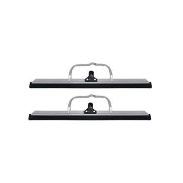 Imagem de Kit 2 Rodos de Alumínio 60cm Grande com Reforço EVA Duplo Sem Cabo Leve, Durável e Eficiente para Limpeza Profissional e Doméstica, Pisos Molhados, Cozinhas, Banheiros, Garagens e Ambientes Comerciais