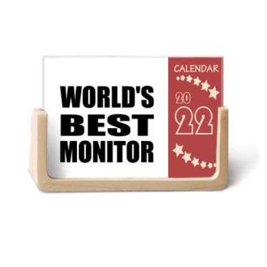 Imagem de Calendário de mesa com monitor do mundo para a temporada de formatura 2022 12 meses