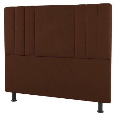 Imagem de Cabeceira Cama Box Casal Queen Grace 160cm Suede Terracota