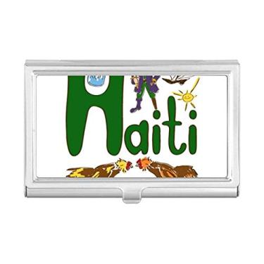 Imagem de Haiti National Symbol Landmark Pattern Porta-cartões de visita