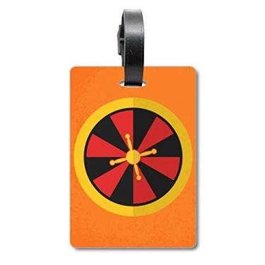 Imagem de Ilustração de elemento toca-discos de cassino, etiqueta de bagagem, etiqueta para guardar cartão