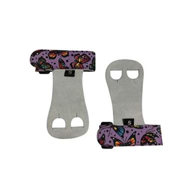 Imagem de Push Athletic Gymnastics Youth Hand Grips (Purple Butterfly, pequeno)