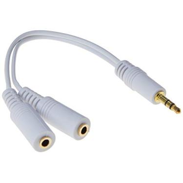 Imagem de Cabo P2 y Plastico - P2 Estereo + 2 J2 Mono 15 cm - Branco