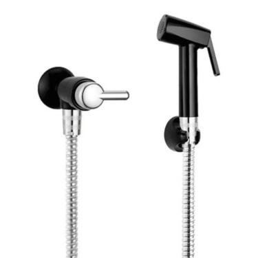 Imagem de Ducha Higiênica com Gatilho Lorenzetti Preto Cromado