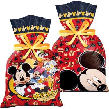 Imagem de 24 Sacolas Saquinho Lembrancinha Surpresa Mickey Mouse - Regina Festas