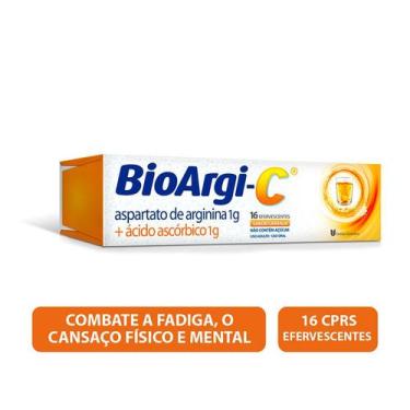 Imagem de Vitamina C + Arginina Bioargi C 16 Comprimidos Efervescentes Sem Açúca