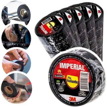 Imagem de 50 Rolos Fita Isolante Imperial Slim 18x20 metros 3M