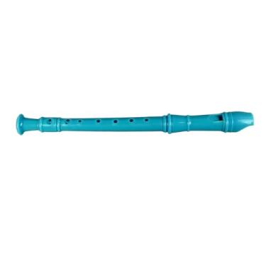 Imagem de Flauta Soprano, Flauta de Agudos de 8 Furos ABS com Guias de Dedos para Desempenho para Estudantes (Ciano)