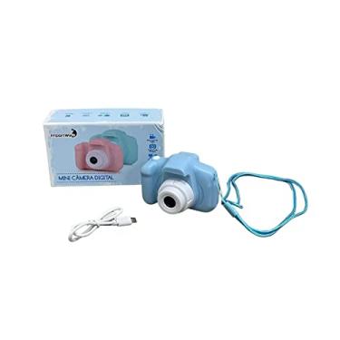 Imagem de Câmera Fotográfica e Gravadora Digital Infantil Bateria Recarregável Azul Importway - BW169AZ