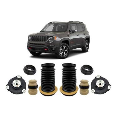 Imagem de 2 Kit Coxim Batente Dianteiro Jeep Renegade 2015 2016 2017