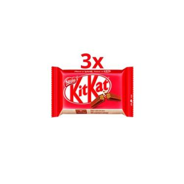 Imagem de Kit Kat 41,5G Wafer Chocolate Ao Leite 3 Unidades - Nestle