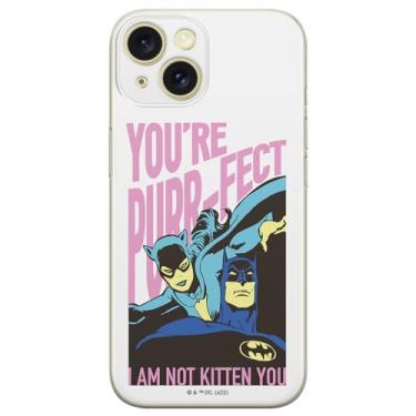 Imagem de ERT GROUP Capa de celular para iPhone 15 Plus original e oficialmente licenciada DC padrão Batman 067 perfeitamente adaptada à forma do celular, capa feita de TPU