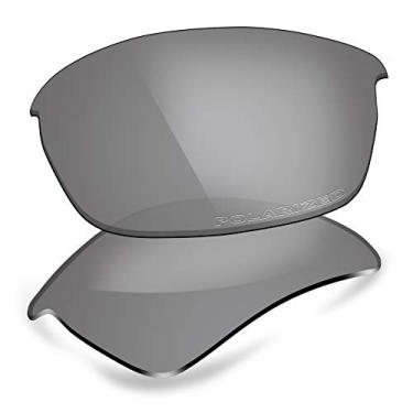 Imagem de ThunderClap Lentes de policarbonato de substituição para óculos de sol Oakley Flak Jacket - Cinza polarizado definitivo