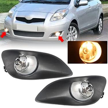 Imagem de munirater Kit de substituição de 1 par de lâmpadas de neblina para Toyota Yaris Sedan 2006-2011 com fiação de interruptor de lâmpadas H11