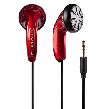 Imagem de Fone de ouvido KBEAR Stellar 1DD HiFi, fone de ouvido estéreo com fio KINBOOFI, compatível com tablets, telefone Android, leitor de MP3 (sem microfone, vermelho)